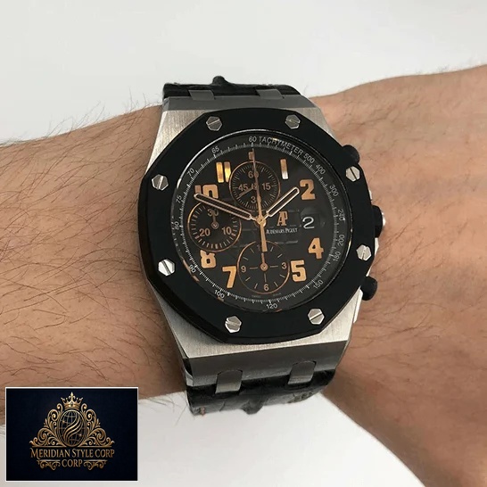Audemars Piguet 26298SK.OO_.D101CR.01 Black Orange Dial Replica on the wrist