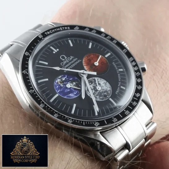 Omega Speedmaster Moon Mars Dial Replica steel on the wrist