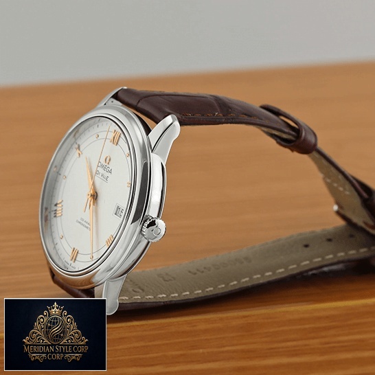 Omega De Ville Prestige 424_13_40_20_02_002 Leather Bracelet Replica side view