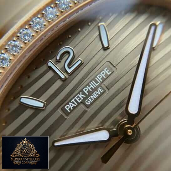 Patek Philippe 7118-1200r-010 Geneve Gold Dial Diamond Bezel Replica