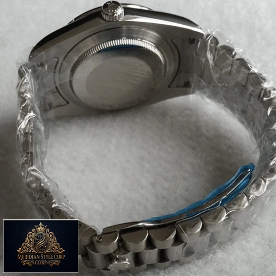 Rolex Day-Date II 218206-0009 Stainless Steel Case Oyster Braclet Replica Fold Clasp