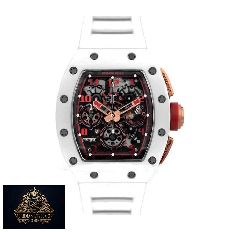 Richard Mille RM 011 White Demon Chronograph Ultimate Clone Quality