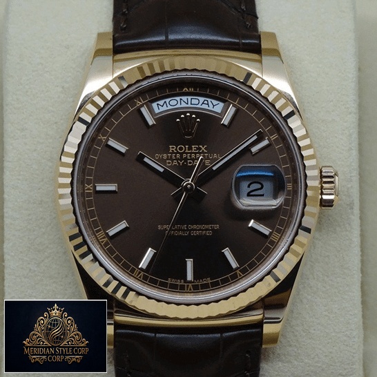 Rolex Day-Date 118139 V5 Chocolate Dial Replica