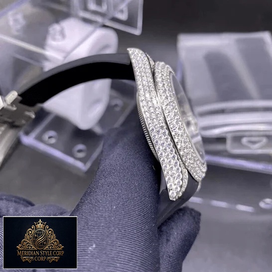 Rolex Submariner 116336 Gem Set Replica on the hand