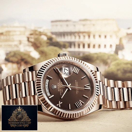 Rolex Day-Date 40 228235-0002 Replica Stainless Steel Fluted Bezel