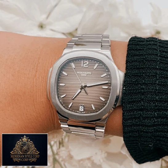 Patek Philippe Nautilus Stainless Steel Grey Dial 71181A-011 Replica on the wrist