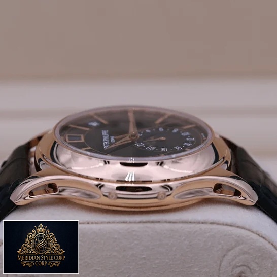 Patek Philippe Annual Calendar 5205R-010 "Black Dial" Masterpiece Clone patek philippe complications automatic black dial 5205R 010 left