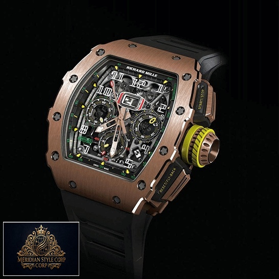 Richard Mille RM01103 Rose Gold Bezel Replica black background