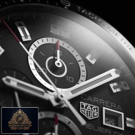 Tag Heuer cAR201Z.BA0714 Carrera Black Dial Replica front close view
