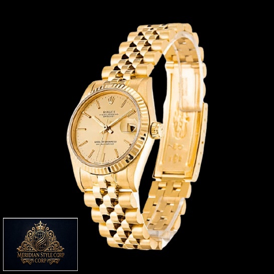 Rolex Datejust 6824 Yellow Gold Fluted Bezel Replica