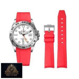 Rolex – Explorer II – Rubber Strap – Red