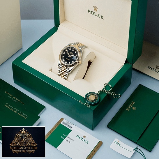 Rolex Datejust 12633BKDJ Two Tone Jubilee Bracelet Replica in the Green Rolex Box