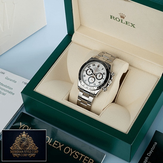 Rolex Daytona 116509 White Gold Silver Dial Replica ın the Rolex Box