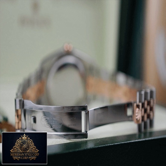 Rolex datejust replica two tone jubilee bracelet open clasp