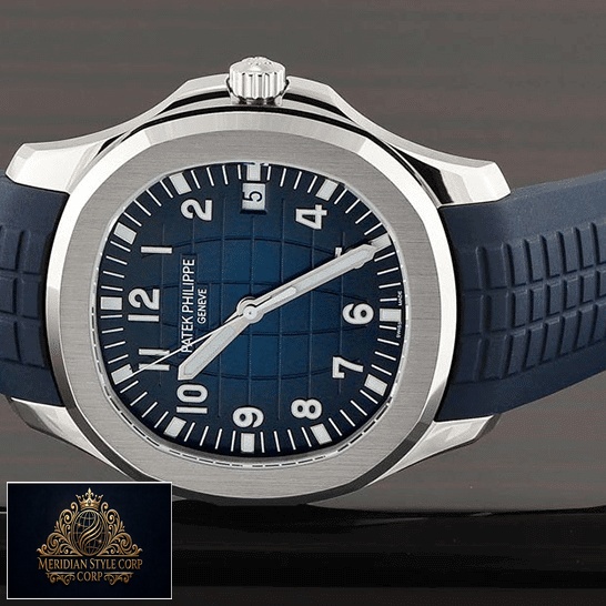 Patek Philippe Blue Dial Bracelet Replica grey background