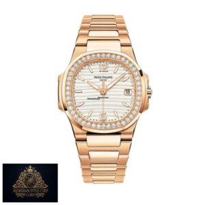 Patek Philippe Nautilus 7118/1200R-001 “Rose Gold Diamond Bezel” Luxury Clone Quality