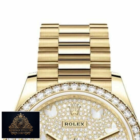 Rolex Datejust 278288RBR-0011 Yellow Gold And Diamond Automatic Mother Pearl Butterfly Dial Oyster Replica