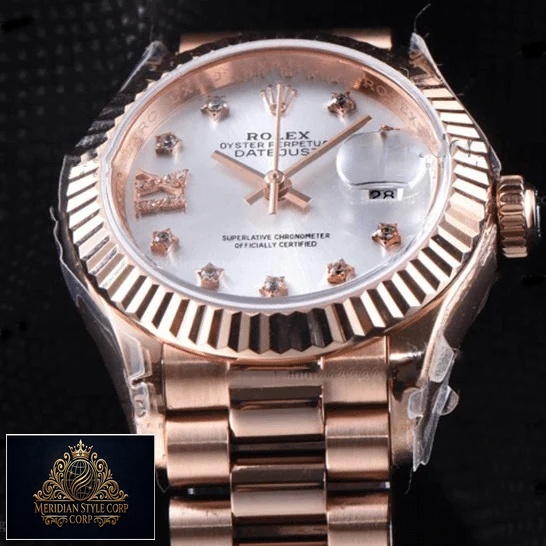 Rolex Lady Datejust Rose Gold 279175 White Dial with Diamonds Dot Replica
