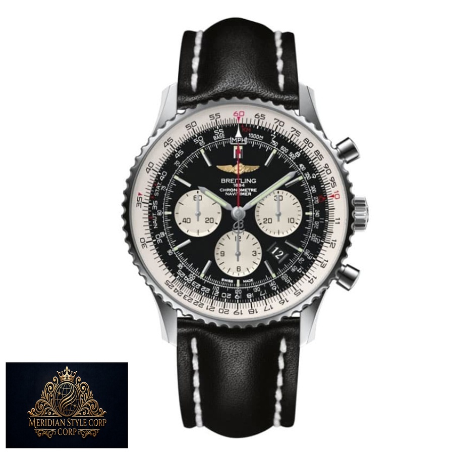 Breitling Navitimer B01 Chronograph 46 AB0127211B1X1 “Black Dial” Signature Copy Edition