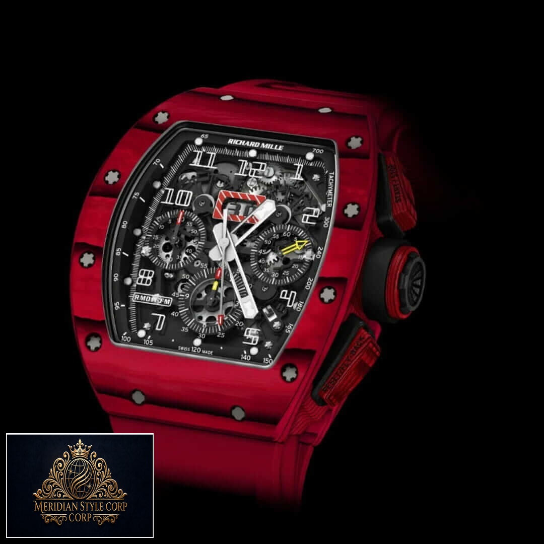 Richard Mille RM1103 Red Black Background front view