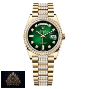 Rolex Day-Date 128348RBR “Iced Out” Deluxe Clone 1:1
