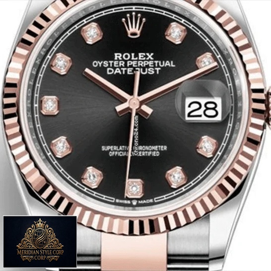 Rolex Datejust 126231 Black Dial With Diamonds Replica