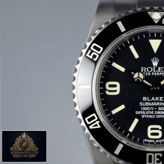 Rolex Blaken Submariner Black Bezel and Dial Replica half view