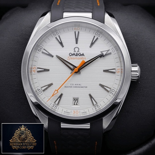 Omega 220.12.41.21.02.002 Aqua Terra White Dial Replica orange second hand