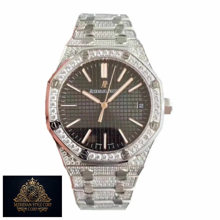 Audemars Piguet Royal Oak “Iced Out” A110BL72 Ultimate Clone Quality - Image 3