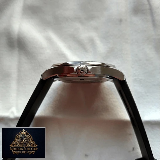 Omega Seamaster Stainless Steel Case Replica crown white background