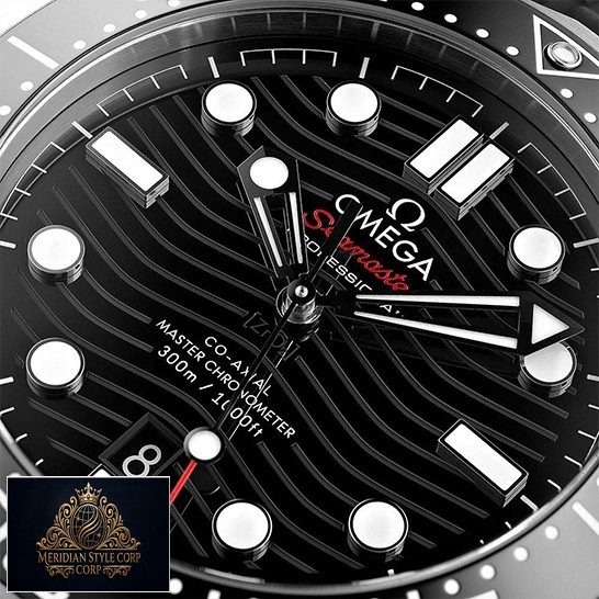 Omega Seamaster Professional Black Dial Replica close view