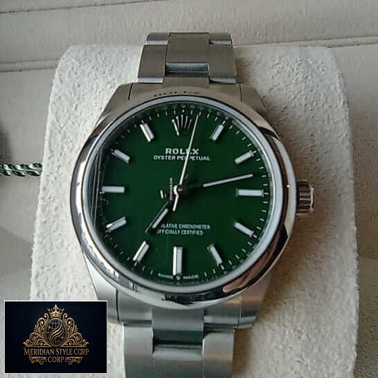 Rolex Perpetual 31 277200 Green Dial Replica in box
