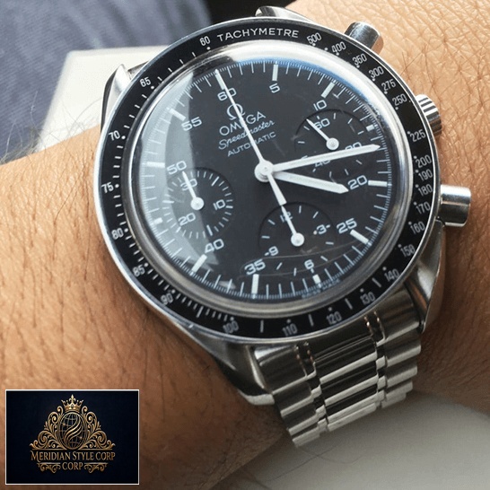 Omega Speedmaster 3510.50 Black Dial Replica on the wrist