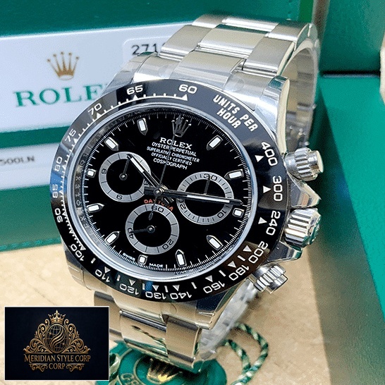 Rolex Daytona 116500ln-0002 Black Bezel Black Dial Replica Button & Crown Pusher