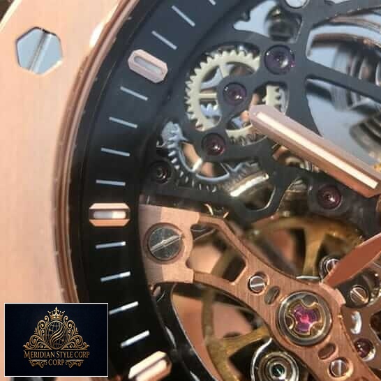 Audemars Piguet Royal Oak Skeleton Replica vlose analog view