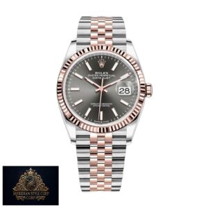 Rolex Datejust 126231 Two-Tone Fluted Bezel Detailed Replica