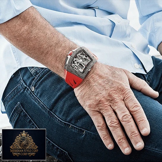 Richard Mille Rm70-01 Red Rubber Bracelet Replica on the wrist