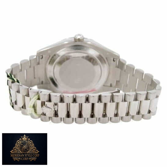 Rolex Day Date 218239 Jubilee Bracelet back of the clock
