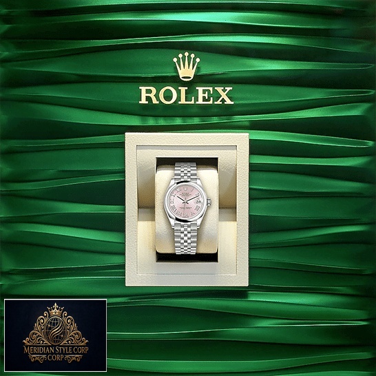 Rolex Lady-Datejust 279160-0013 Replica Green Wave Background