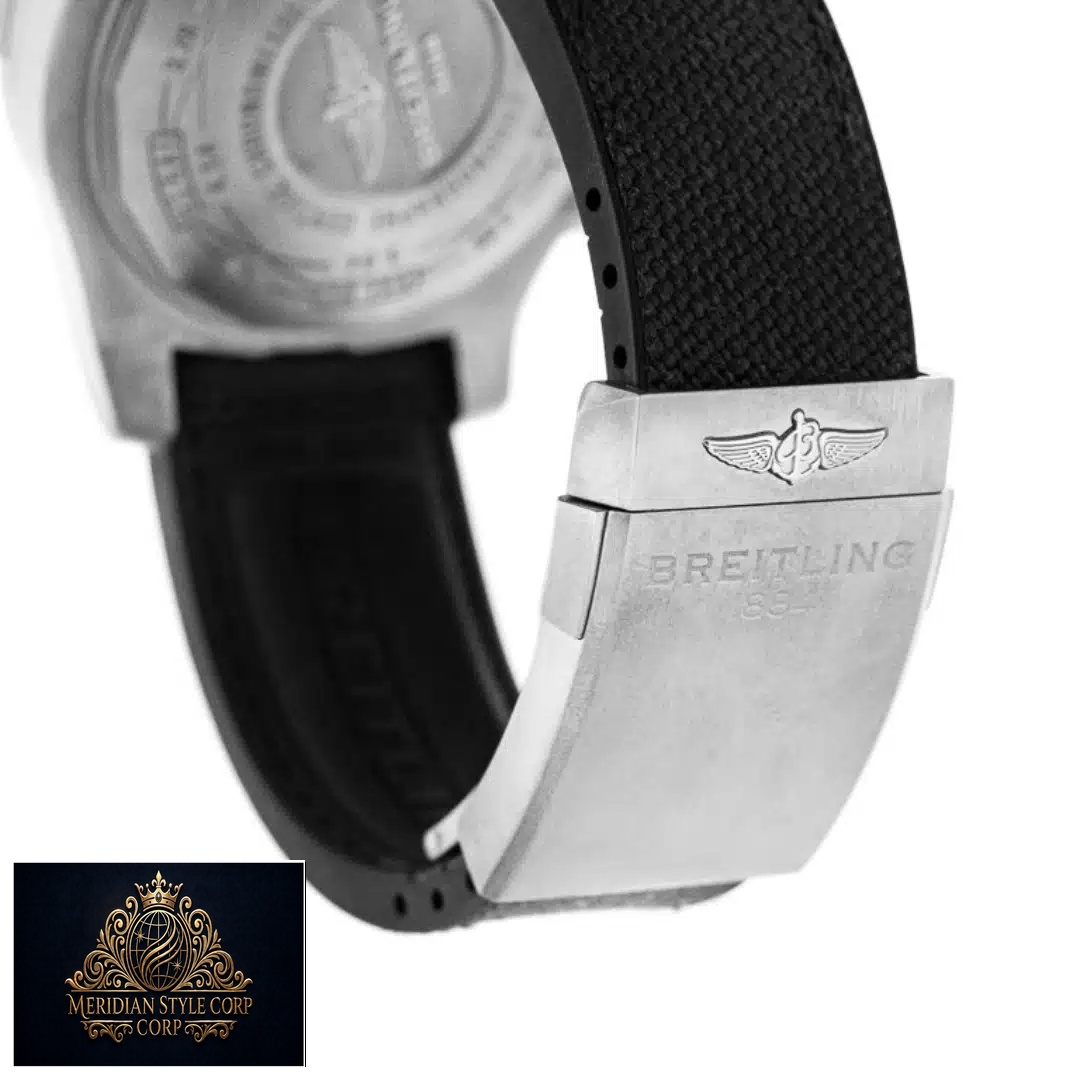 Breitling Super Avenger II A1337111/BC29-442X Rubber Bracelet Stainless Steel Clasp Replica