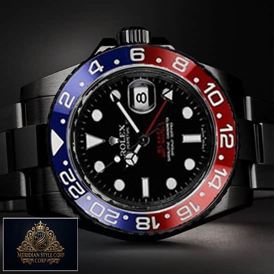 Rolex Pepsi Black 126710BLRO-0001 Blue Red Bezel Replica