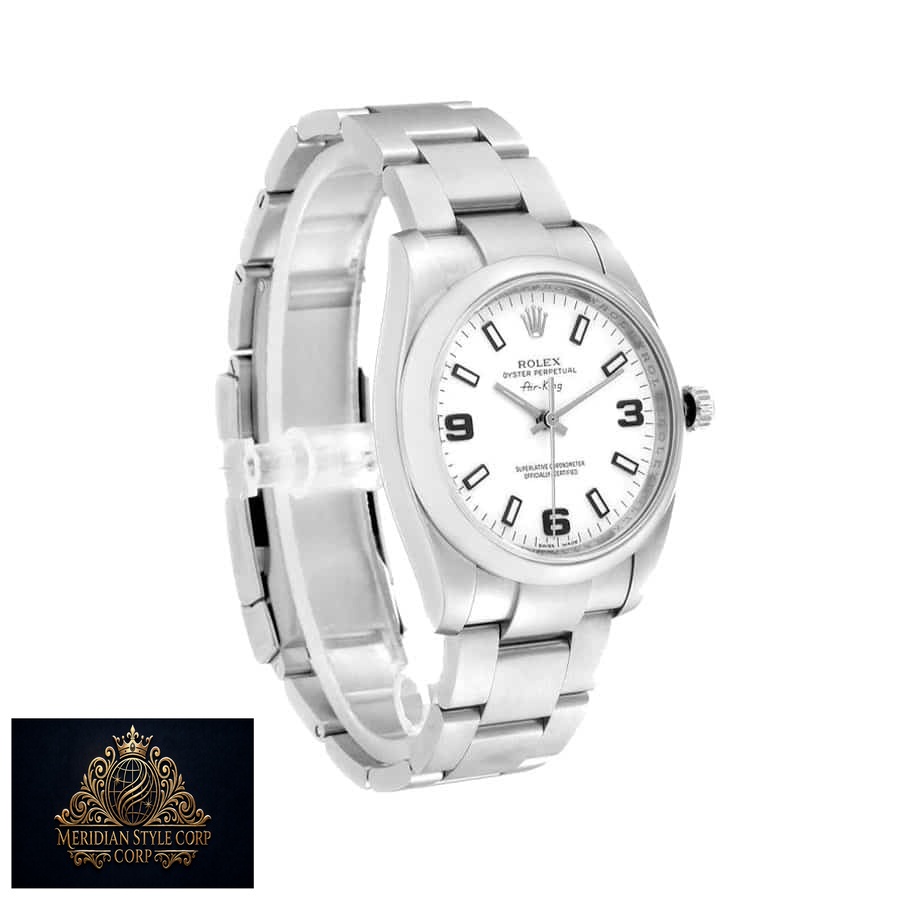 Rolex Air-King 114200 “White Dial” Elite Clone Edition - Image 3