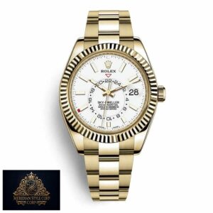 Rolex Sky-Dweller 326938 “Yellow Gold” High-End Replica 1:1