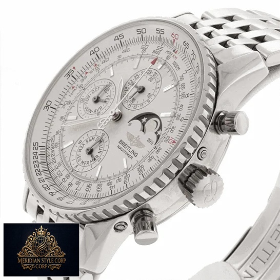 Breitling Navitimer Olympus A19340 White Dial Replica crown / push button
