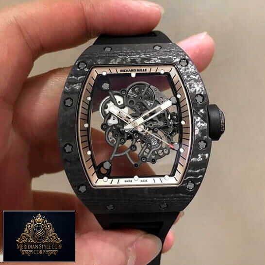 Richard Mille RM055 Bubba Watson Replica on the hand grey background
