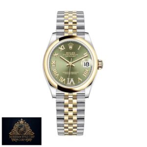 Rolex Datejust 278243-0016 Yellow Gold & Green Dial Replica