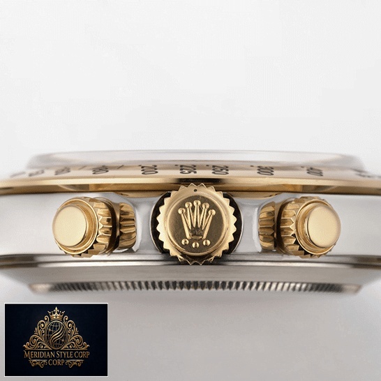 Rolex Daytona S.Steel Case Yellow Gold Crown & Button Pusher 16523 Replica