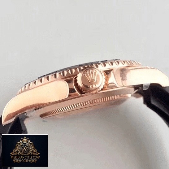 Rolex 116655 Black Rubber Bracelet Replica crown / push button