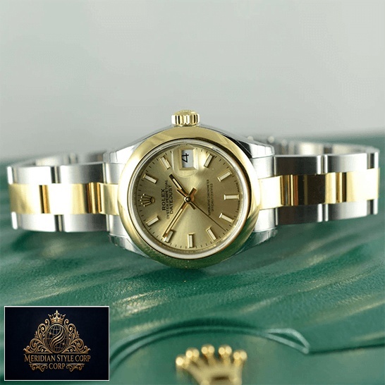 Rolex 279163 Datejust Oyster Steel Yellow Gold on the rolex box