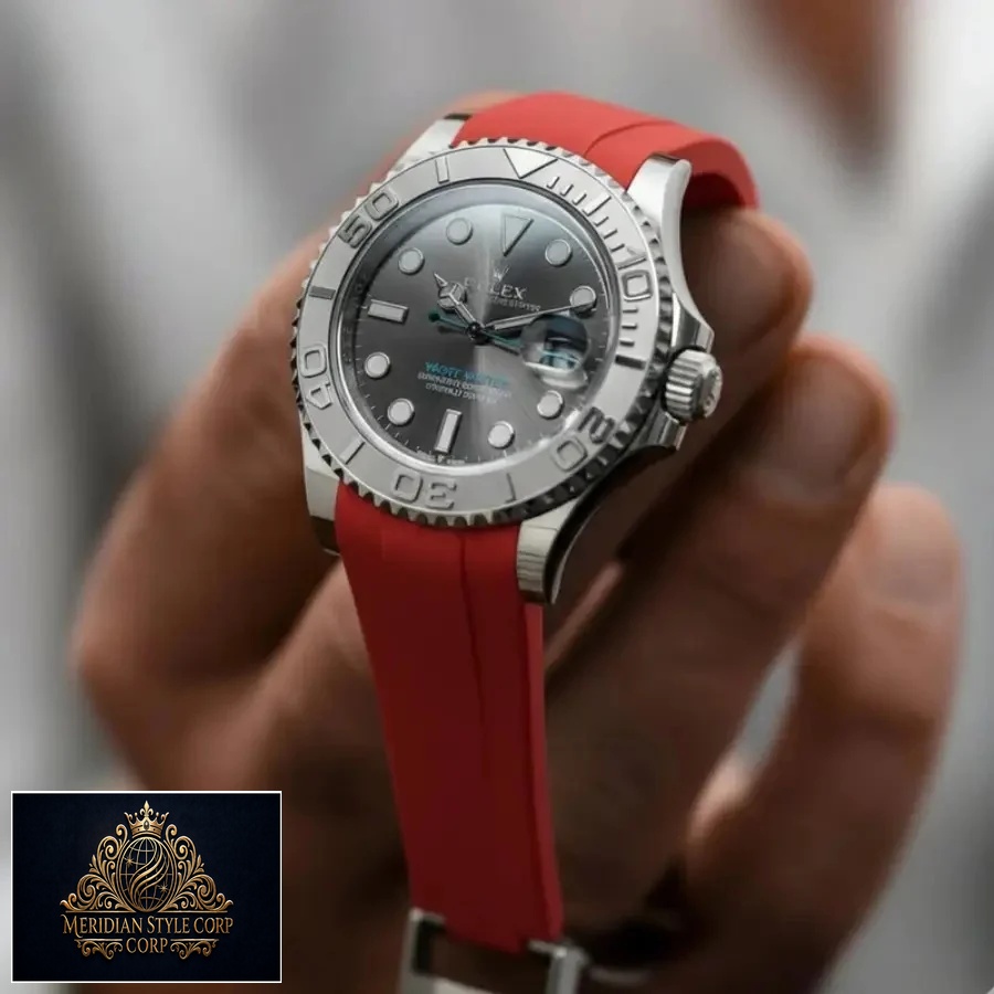 Rolex – Yacht-Master – Rubber Strap – Red - Image 2